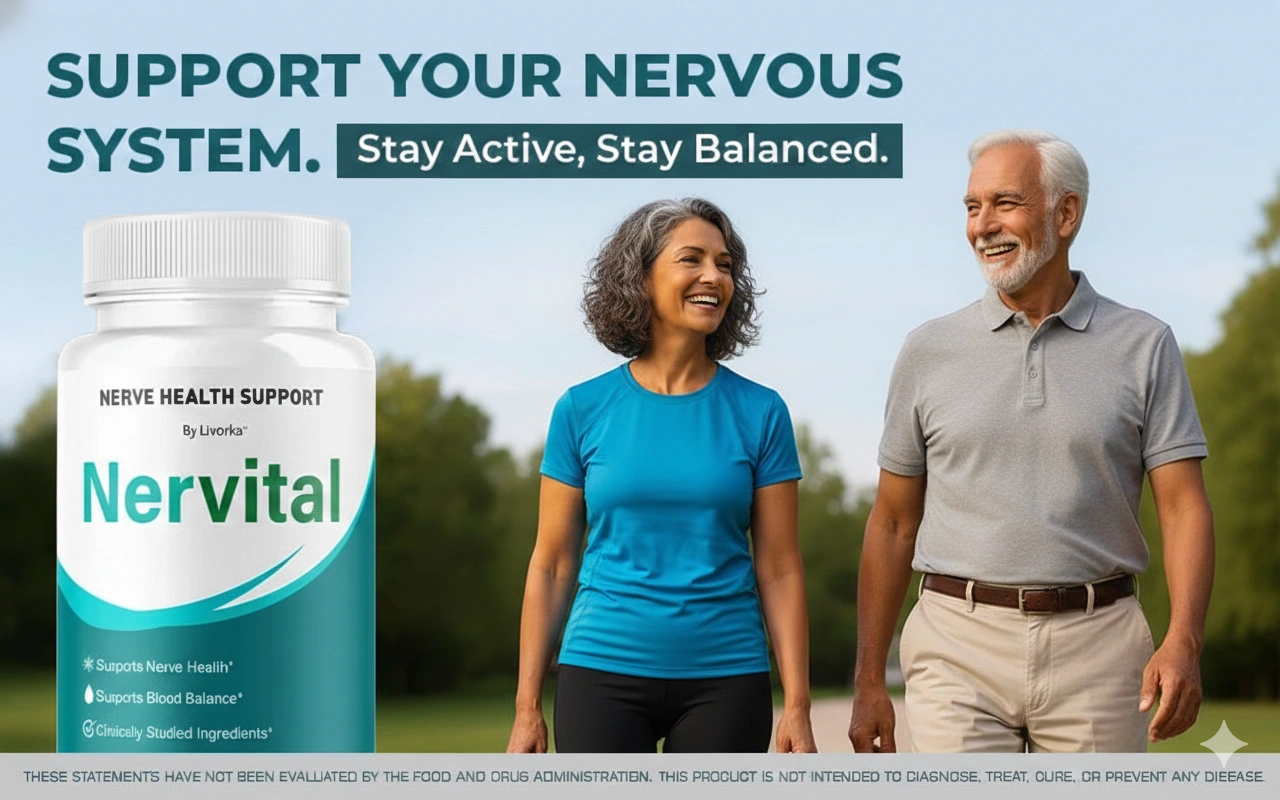 NerVital Nerve Support Supplement Bottles